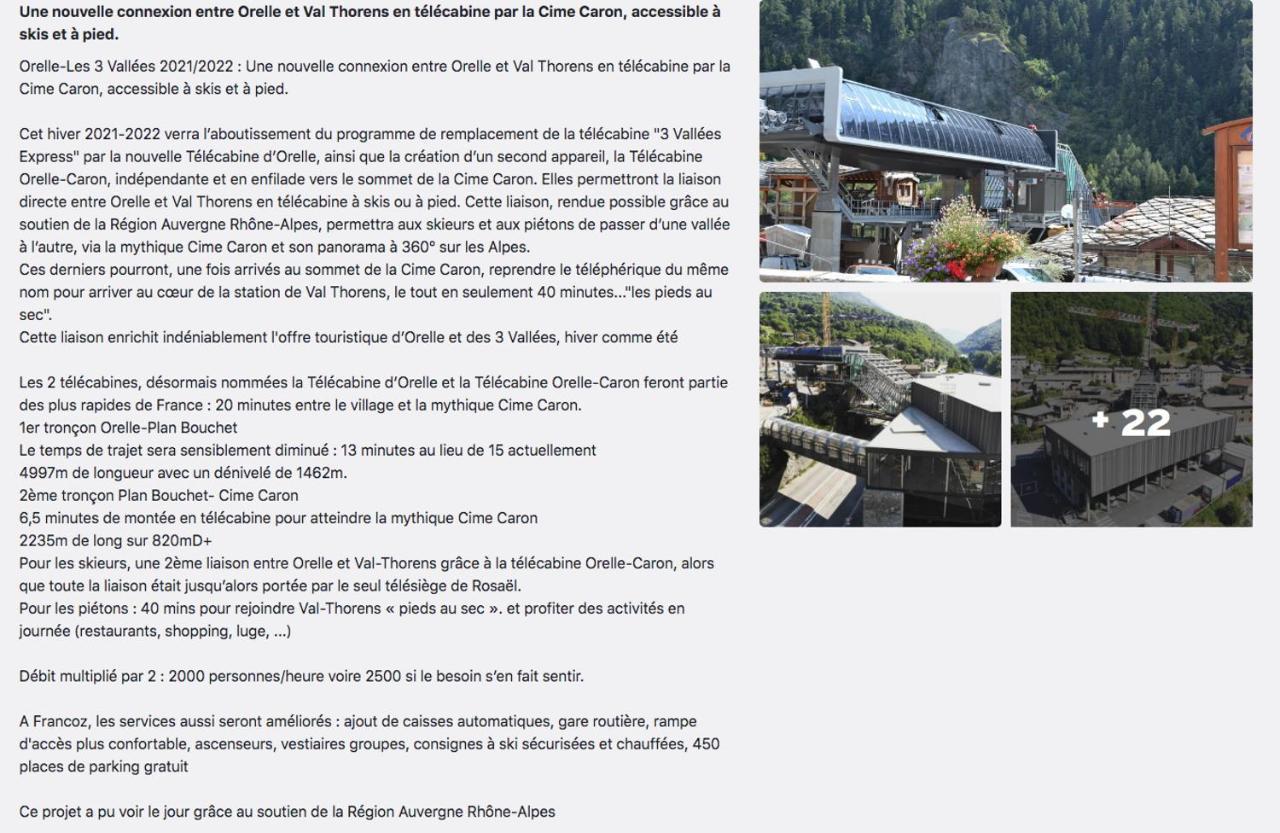 Appartement Orelle Val-Thorens Avec Spa Exterior photo